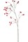 41" Iced Berry Spray – Artificial Decorative Berry Stems, Frosted Holiday Décor, Set of 6